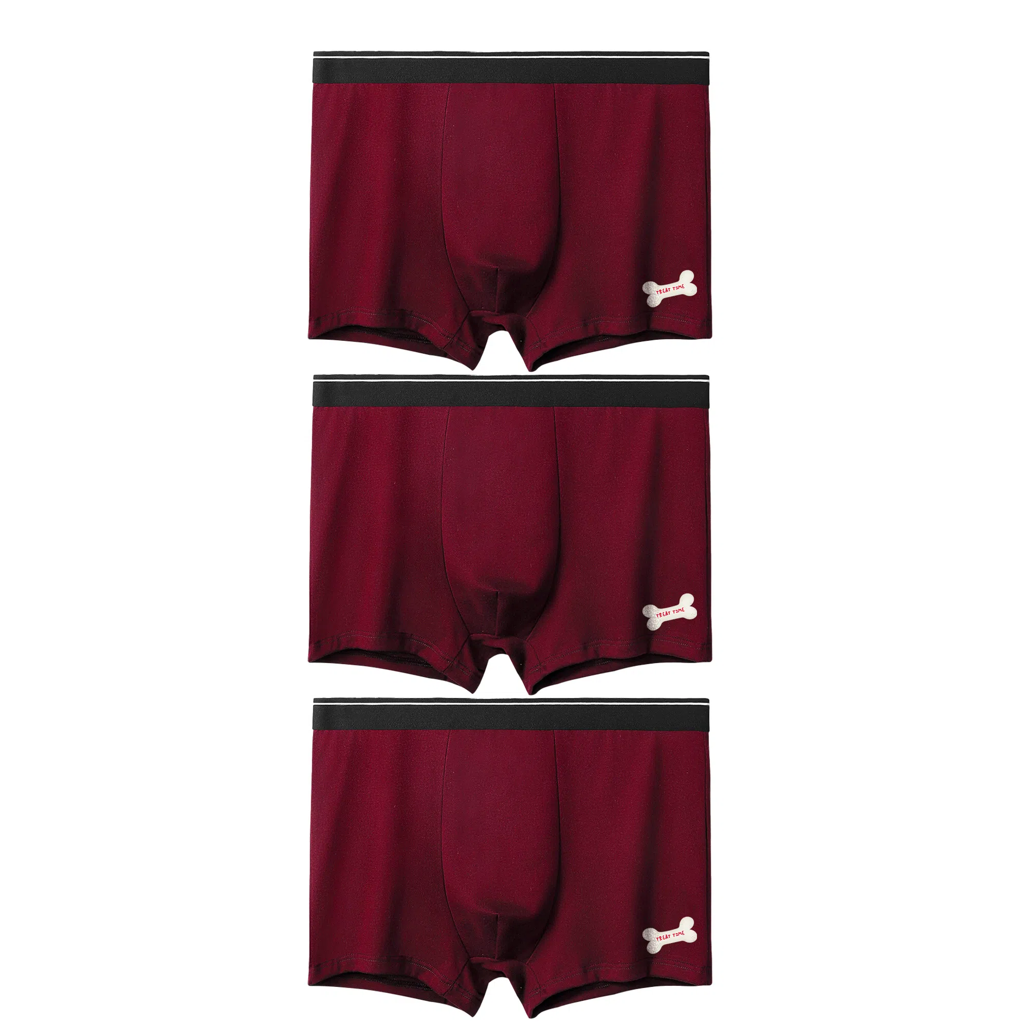 加菲猫家族 中腰透气舒适抗菌平角内裤 男款 组合装