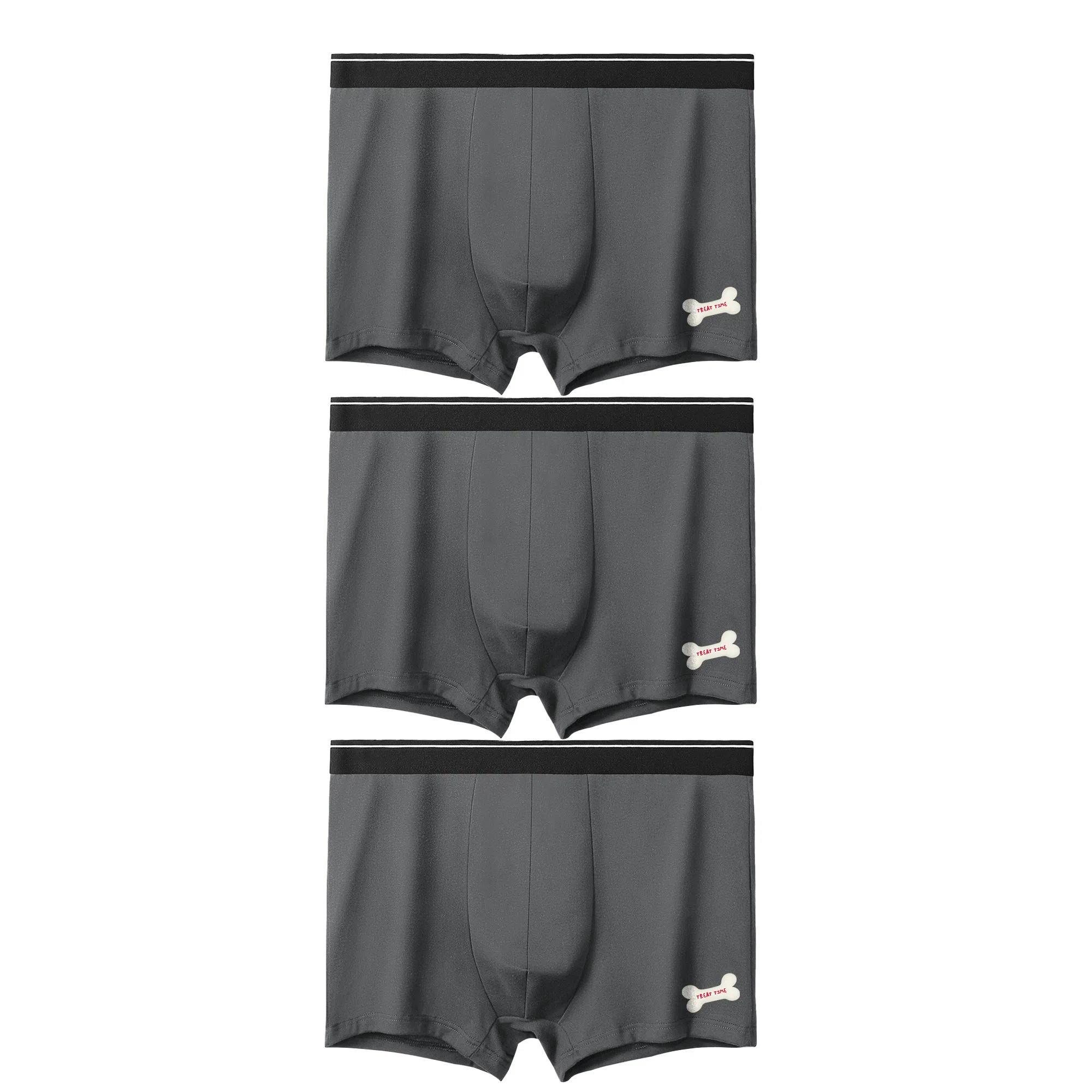 加菲猫家族 中腰透气舒适抗菌平角内裤 男款 组合装