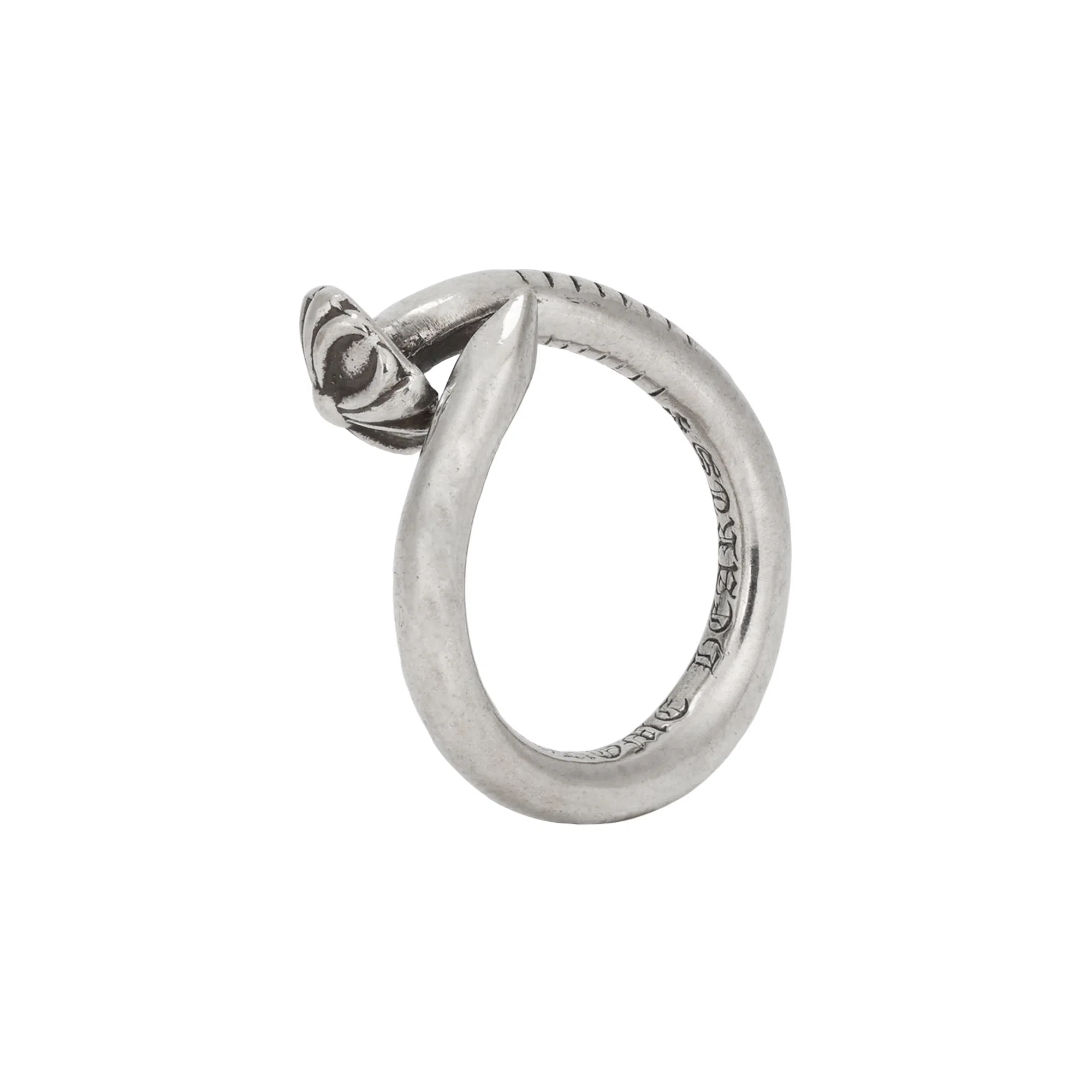 Chrome Hearts Cross Nail Ring Silver