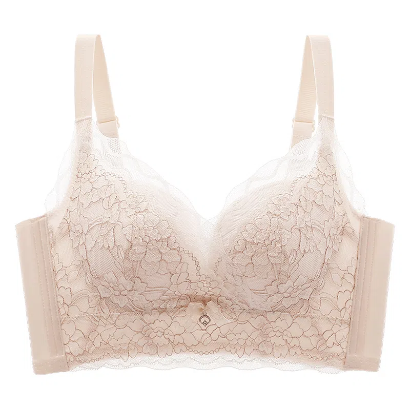 欧迪芬 透气蕾丝全包裹亲肤防下垂上托聚拢侧翼加高收副乳小胸显大文胸 女款