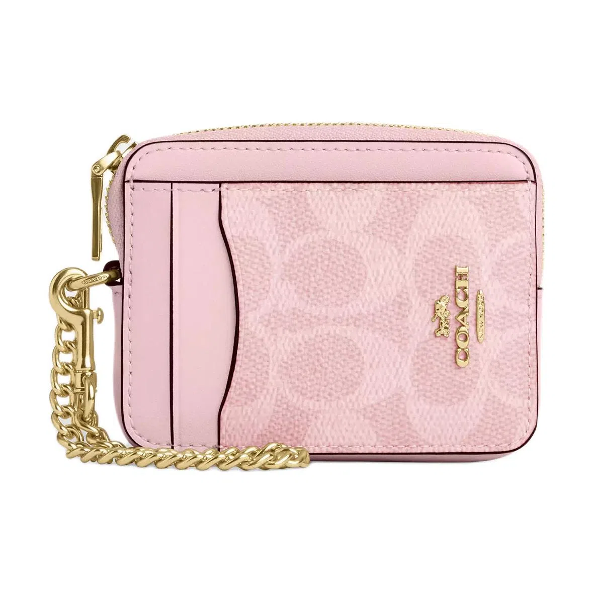 Coach 11 Classic Logo Card Case Pink