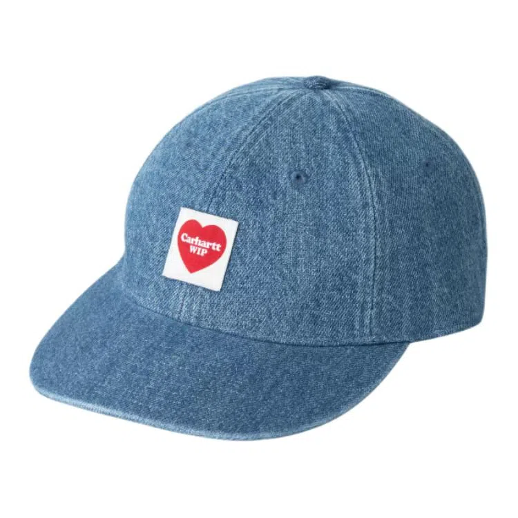 Carhartt WIP Heart Patch Leather Cap Blue