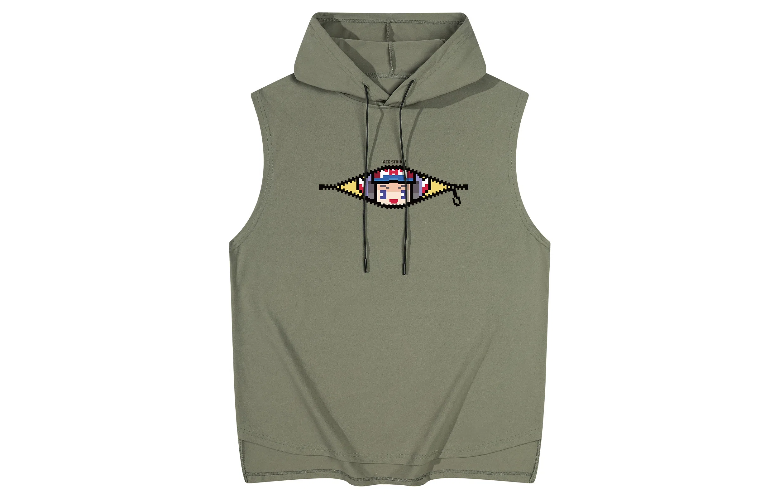 王者荣耀 美式简约趣味图案坎肩宽松舒适户外高街痞帅休闲百搭连帽无袖背心 男女同款