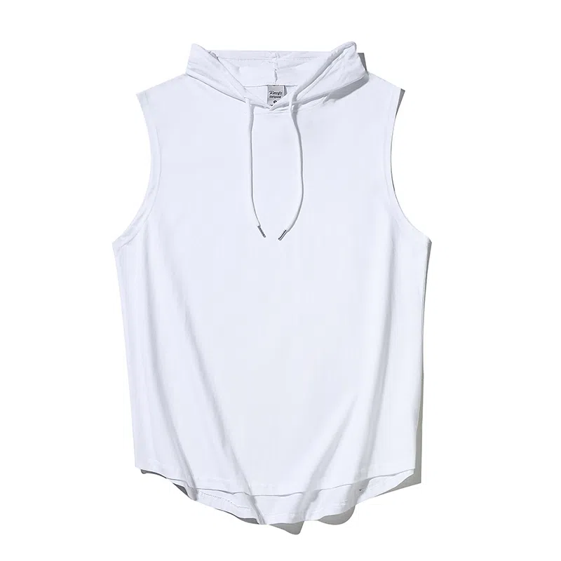 乱步 健身坎肩无袖锻炼篮球连帽外穿嘻哈街头宽松潮牌个性潮流背心 男女同款