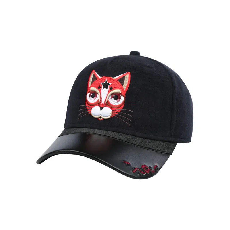 SWOFCARE Black Cat Embroidered Cap