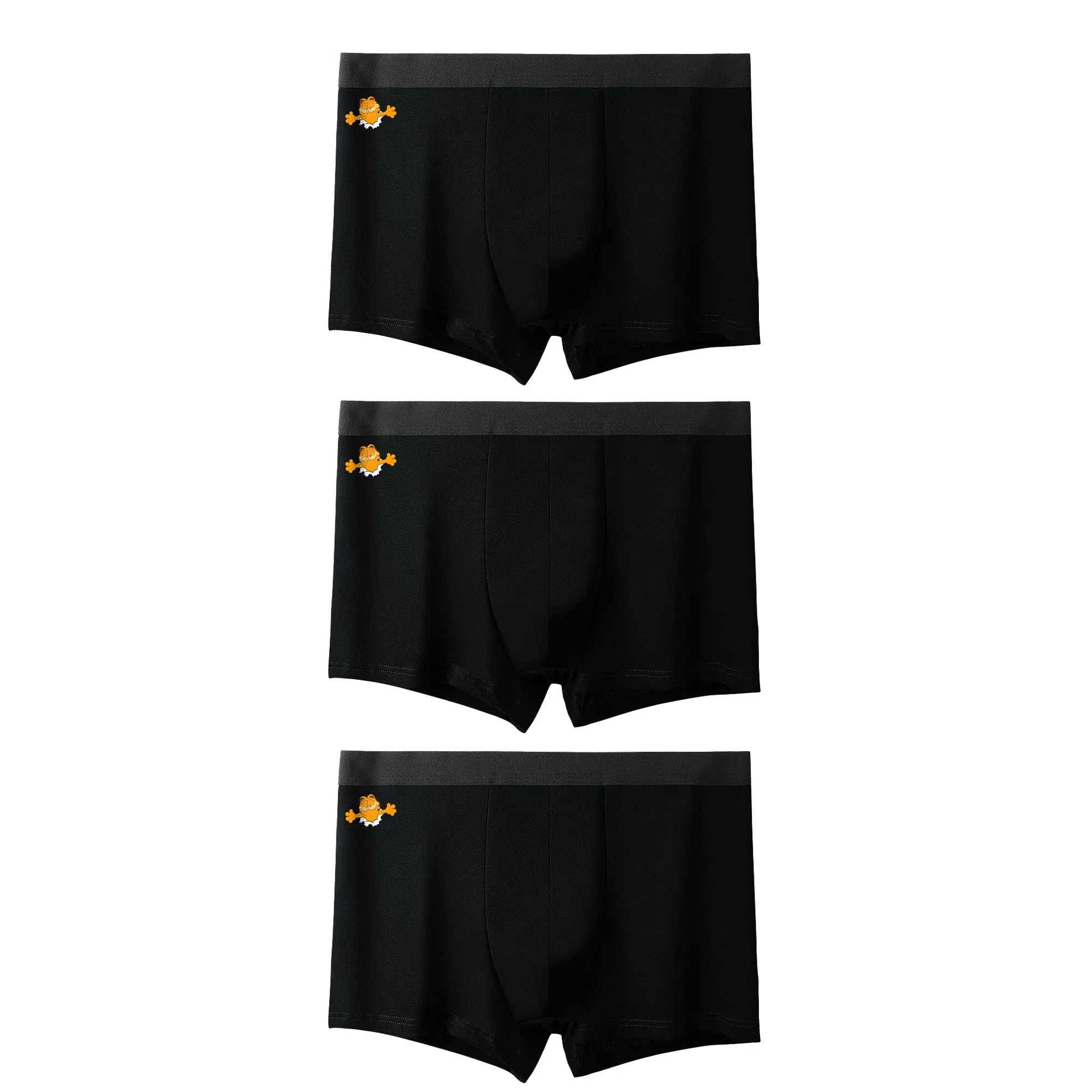 加菲猫家族 抗菌底档亲肤透气舒适日系潮男四角内裤 男款 组合装