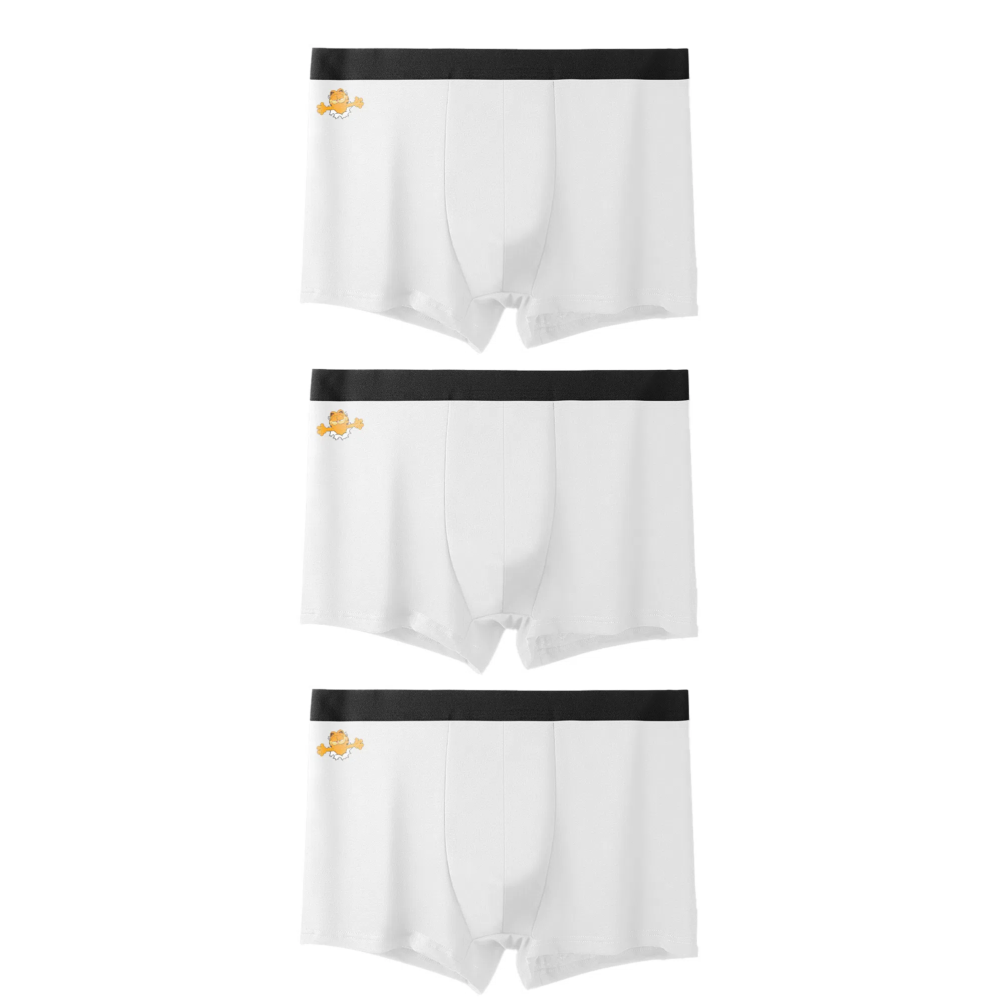 加菲猫家族 抗菌底档亲肤透气舒适日系潮男四角内裤 男款 组合装