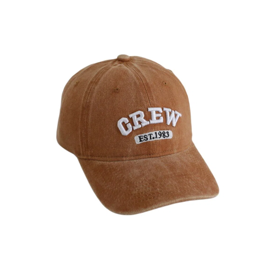 艾佳微 时尚大头围显白显脸小宽檐刺绣韩系简约百搭户外遮阳 棉 鸭舌帽 男女同款情侣款