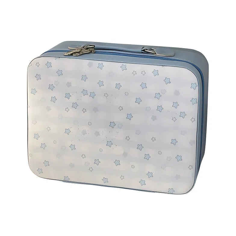 轻迎 带镜便携手提可爱旅行化妆箱