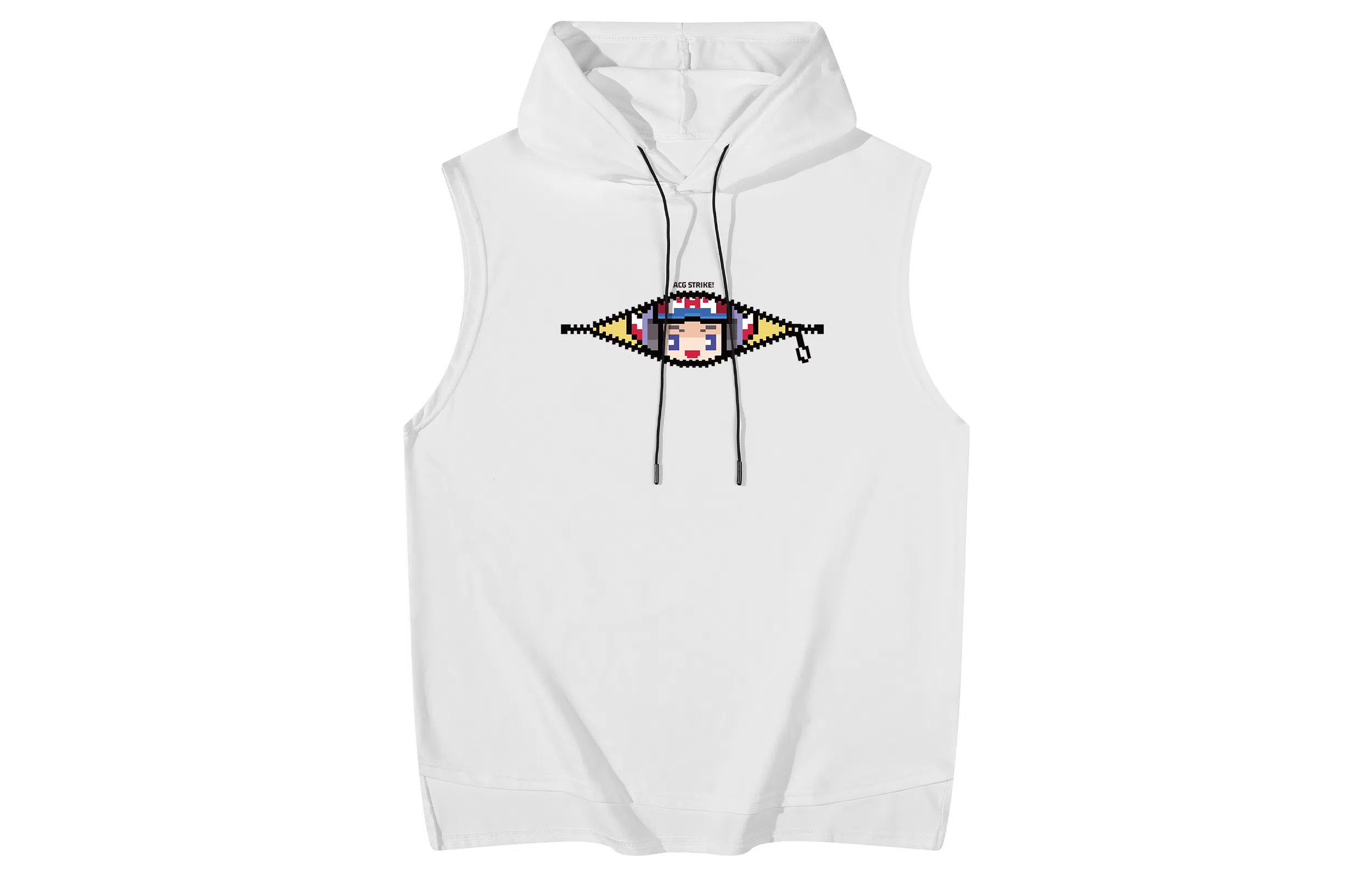 王者荣耀 美式简约趣味图案坎肩宽松舒适户外高街痞帅休闲百搭连帽无袖背心 男女同款