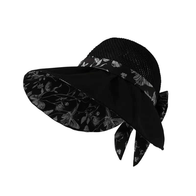 稻草人 百搭时尚显脸小 大帽檐遮阳防晒防紫外线 聚酯纤维 渔夫帽 女款