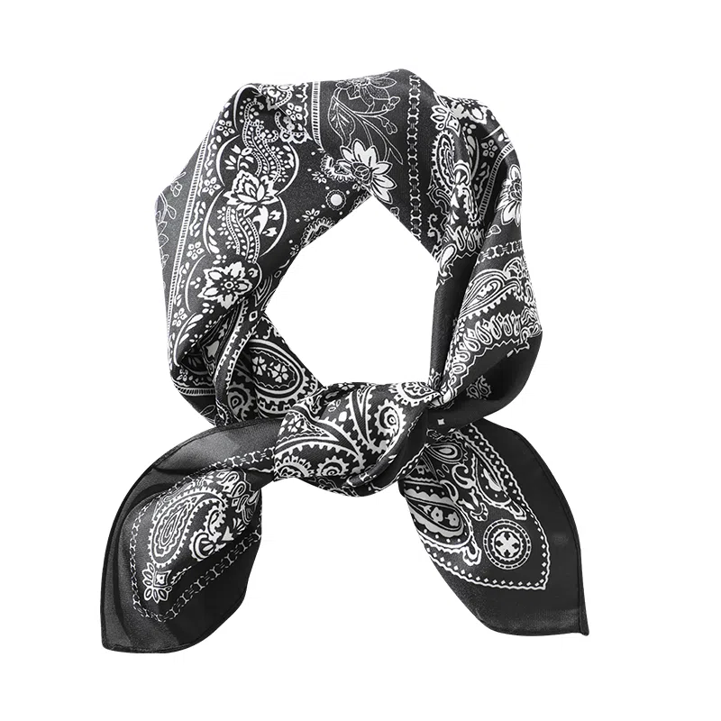 俞兆林 复古时髦腰果百搭小方巾系脖围巾发带包头绑发绑包小领巾腰带配饰高级感 丝巾 女款