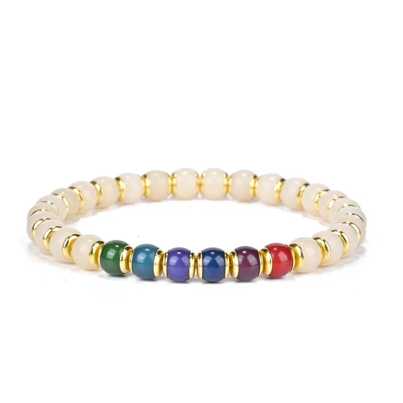 钰澜文玩 「金盾·六甲护界」六甲阳神-手工镶嵌佛珠手把件 菩提根 手串 男女同款情侣款