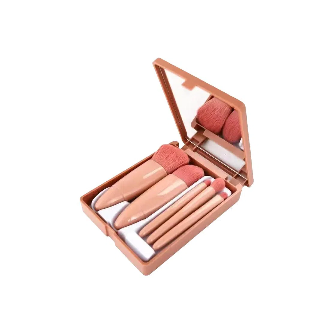 玛琪娜  豆沙色镜盒化妆刷套装 柔软亲肤