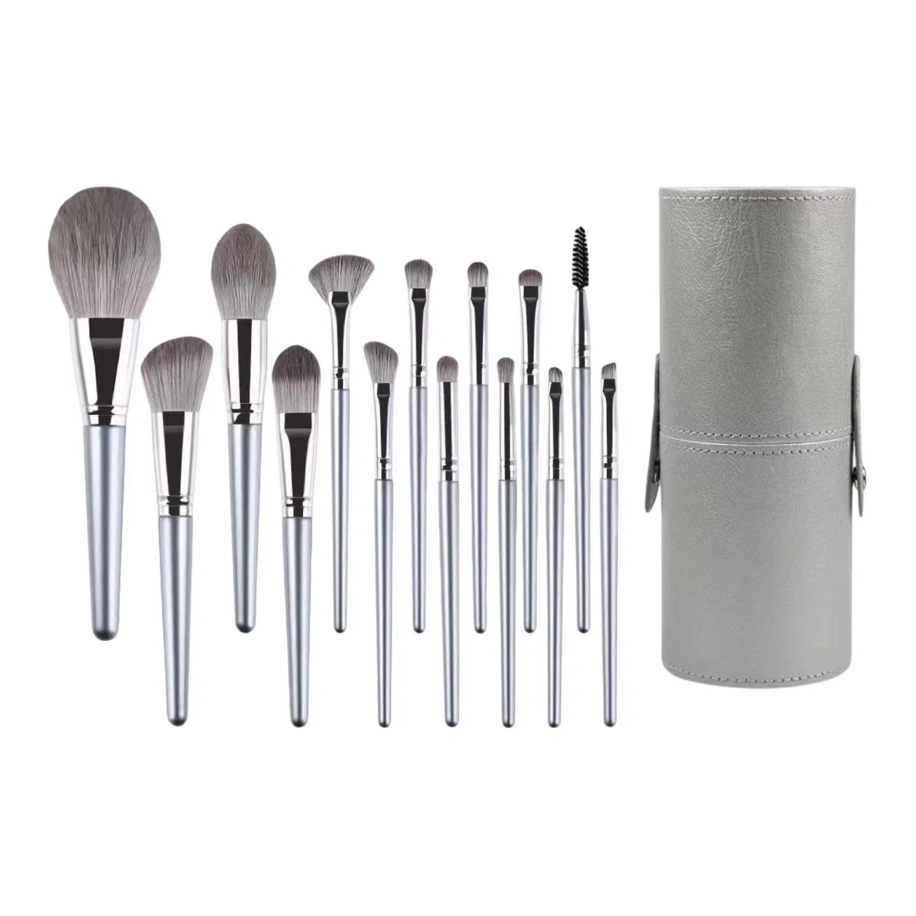 玛琪娜  银色化妆刷套装 柔软亲肤