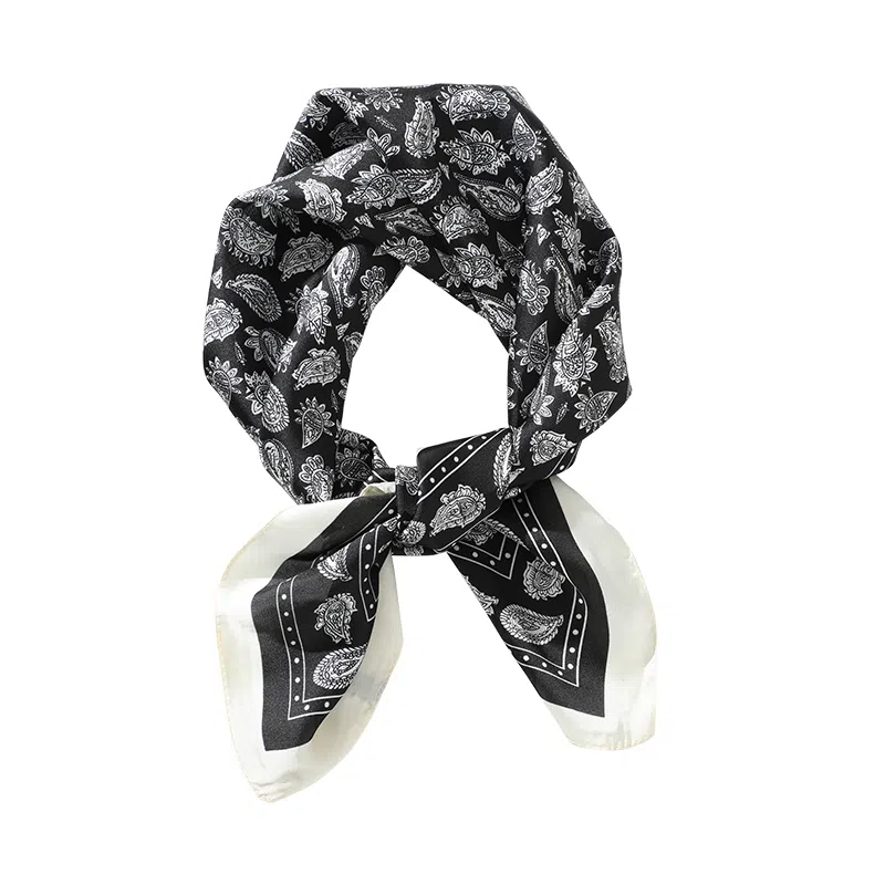 俞兆林 复古时髦腰果百搭小方巾系脖围巾发带包头绑发绑包小领巾腰带配饰高级感 丝巾 女款