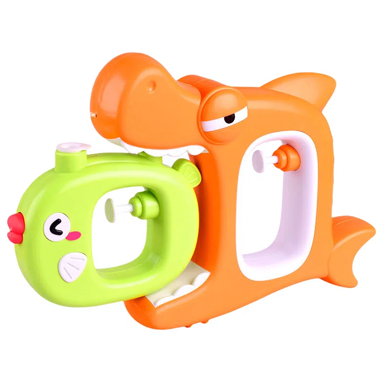 咕轹 可爱鲨鱼水枪 双重喷 快乐无限 射程远 玩具