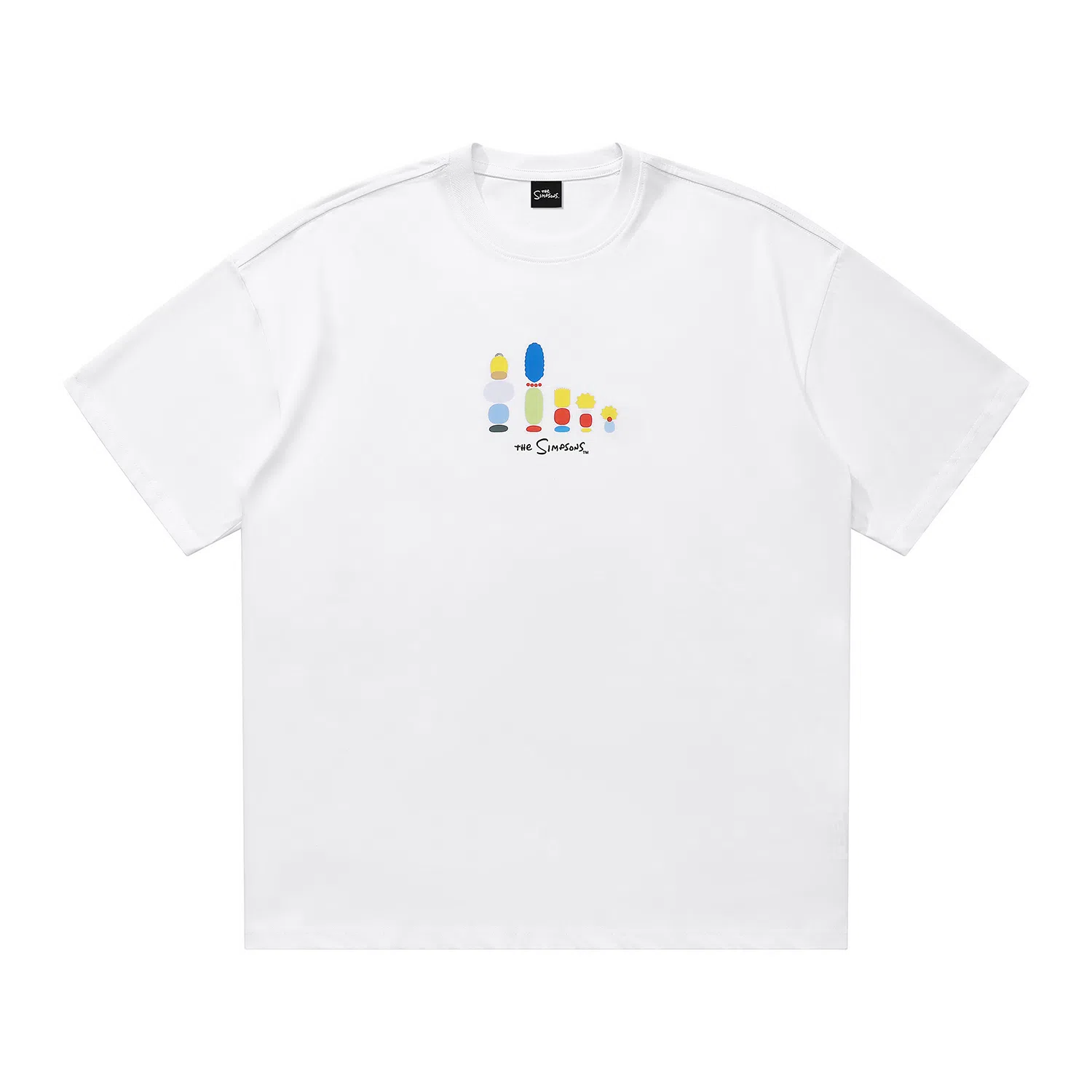 The Simpsons Cartoon Letter Print T-Shirt