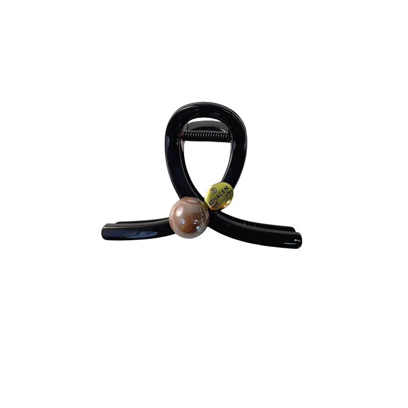 尚先生 韩式复古高级感大号简约抓夹后脑勺盘发鲨鱼夹气质头饰发卡  亚克力 发饰 女款