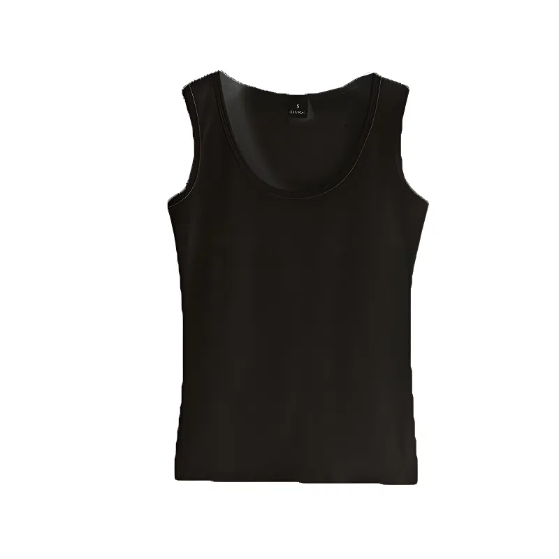 木清清 透气清爽亲肤户外休闲纯色可外穿显瘦圆领背心 女款