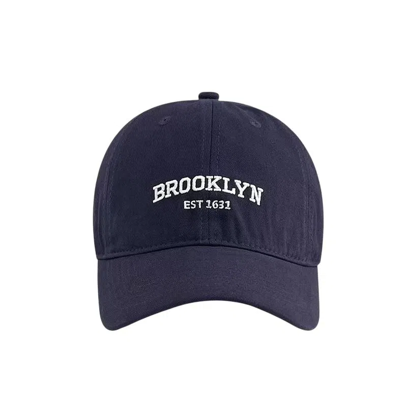 艾佳微 日系英文字母复古软顶加深显脸小显白户外遮阳 棉 鸭舌帽 男女同款情侣款