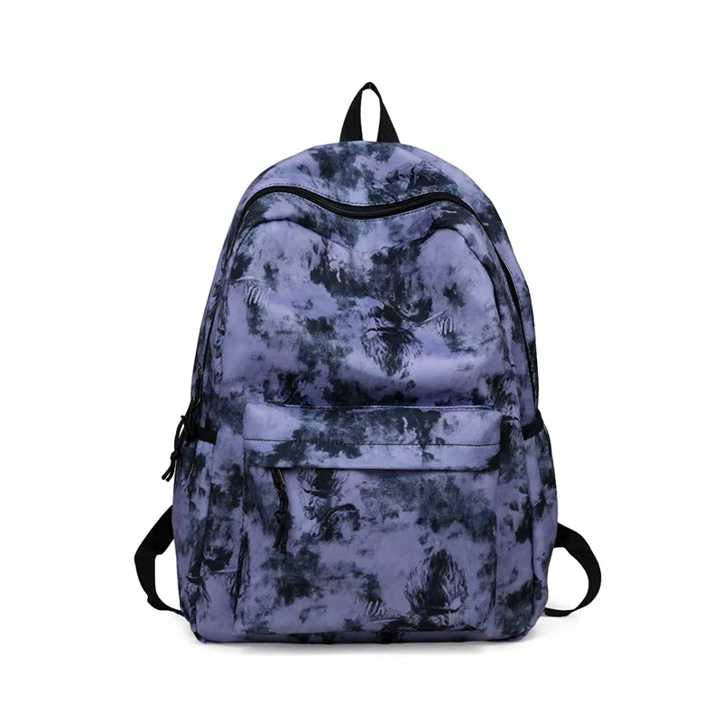 泰格奴 小清新休闲高颜值韩版背包初中生高中生大学生上课百搭书包 尼龙 双肩包 常规 男女同款情侣款 粉红色/卡其色/紫色/绿色/黑色