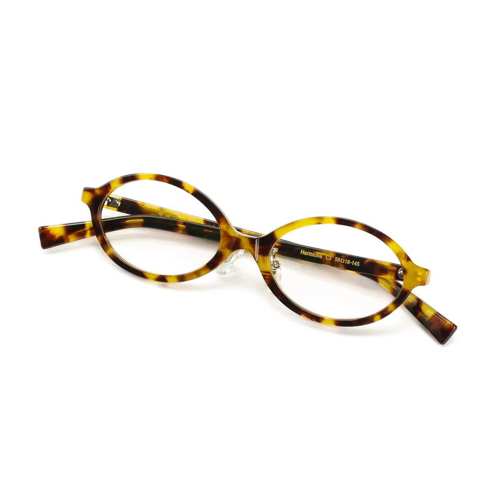 【可配度数】 青雉作 袖珍小脸版书高知风书卷气小框文艺范高度近视镜框 塌鼻梁带可调鼻托 意大利板材 椭圆形 光学镜架 女款