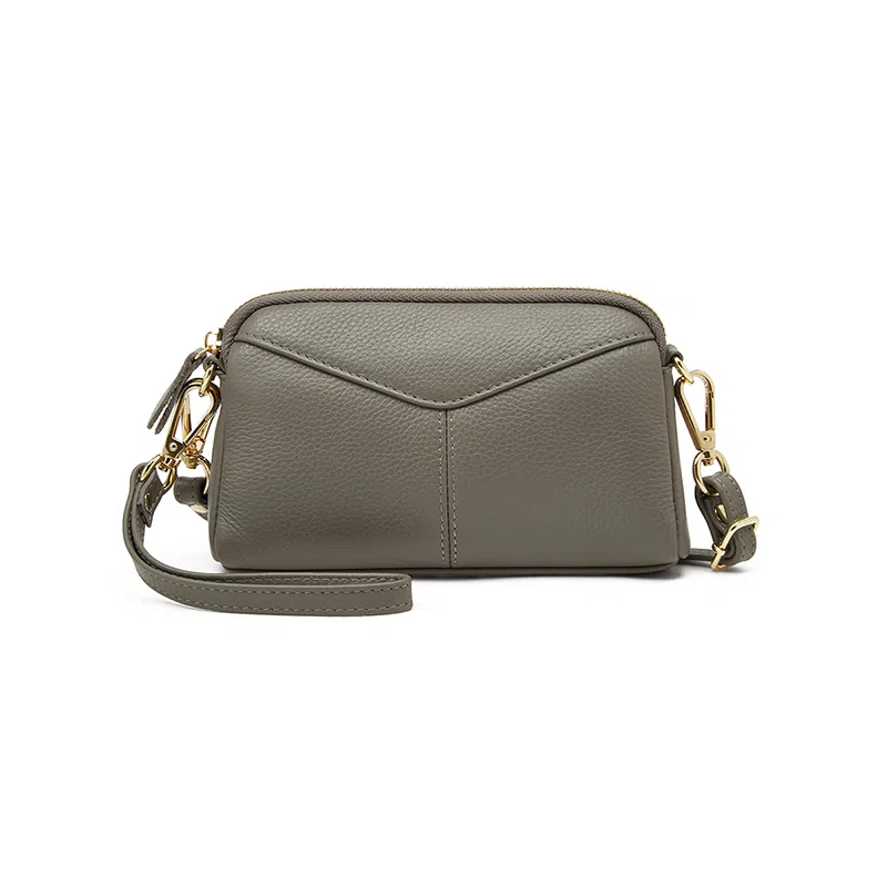 老人头 百搭优雅通勤轻便高级质感简约 头层牛皮 单肩包 女款 多色