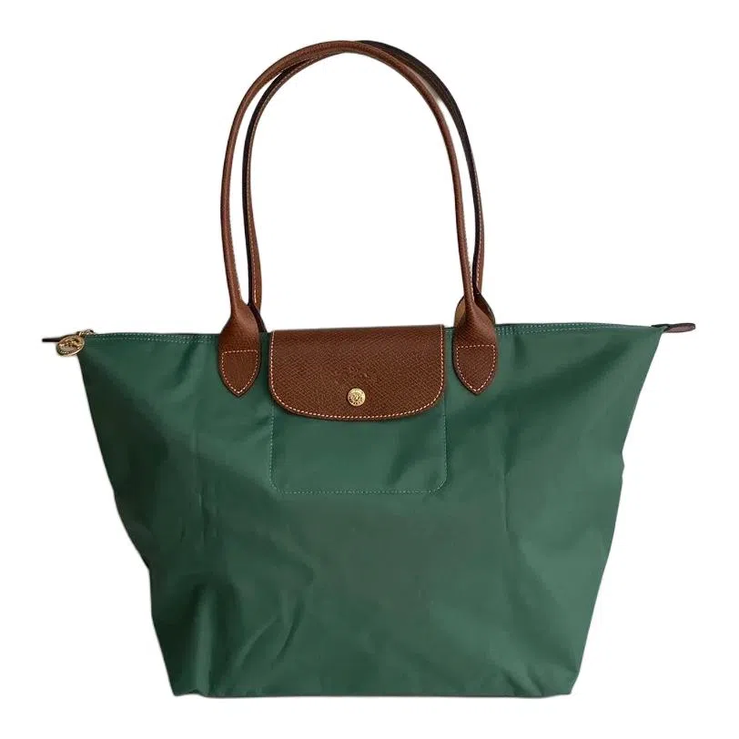 Longchamp Le Pliage Original Tote Large Green Brown