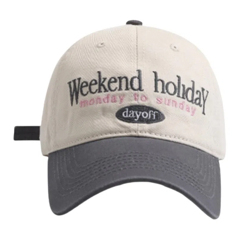 艾佳微 复古拼色韩版显脸小百搭软顶日系大头围宽帽檐 棉 鸭舌帽 男女同款情侣款