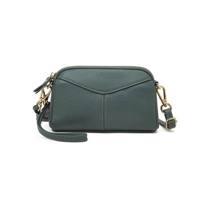 老人头 百搭优雅通勤轻便高级质感简约 头层牛皮 单肩包 女款 多色