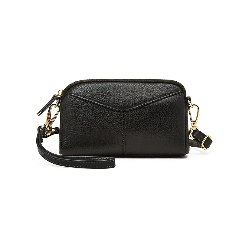 老人头 百搭优雅通勤轻便高级质感简约 头层牛皮 单肩包 女款 多色