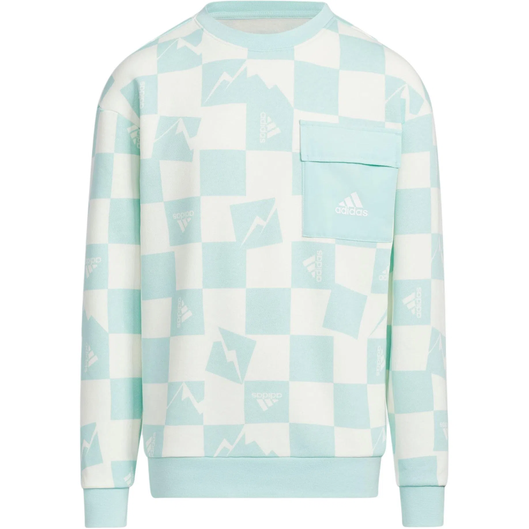 adidas Knit Warm Crew Sweatshirt Logo