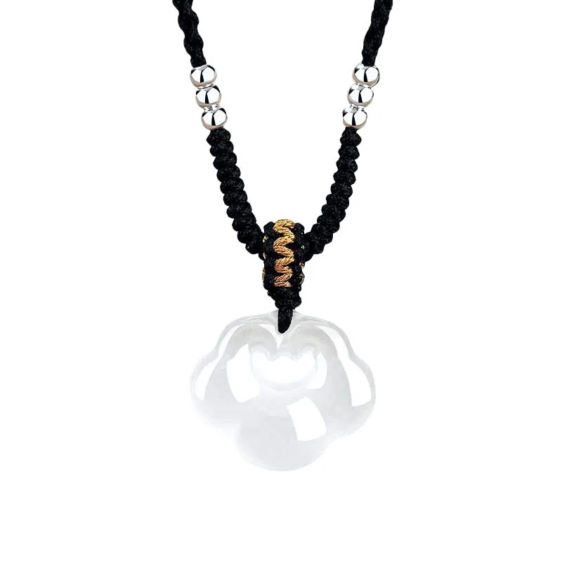 【凉玉消暑|冰透】中国 银世城 吉祥富贵祥云锁 新中式显白转运招财纳福平安喜乐 简约轻奢时尚百搭高级感#好运 玉髓 吊坠 男女同款情侣款