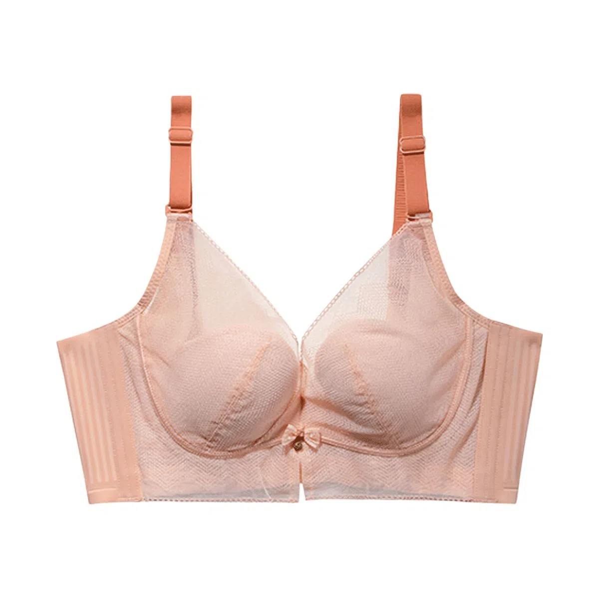 欧迪芬 轻薄透气上托聚拢防下垂收副乳蕾丝花边凉感文胸 女款