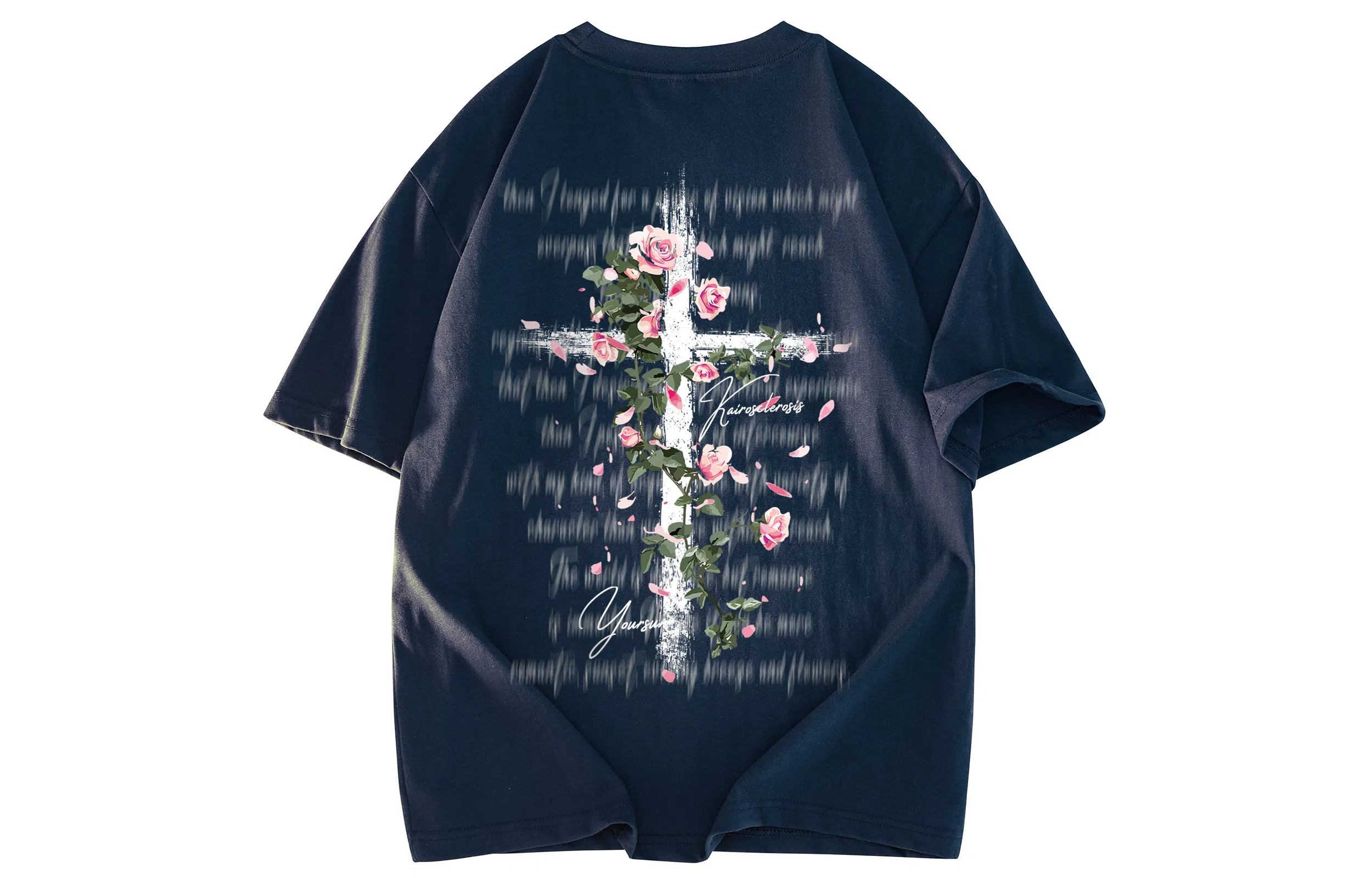 Yiershuang Cross Rose Tee