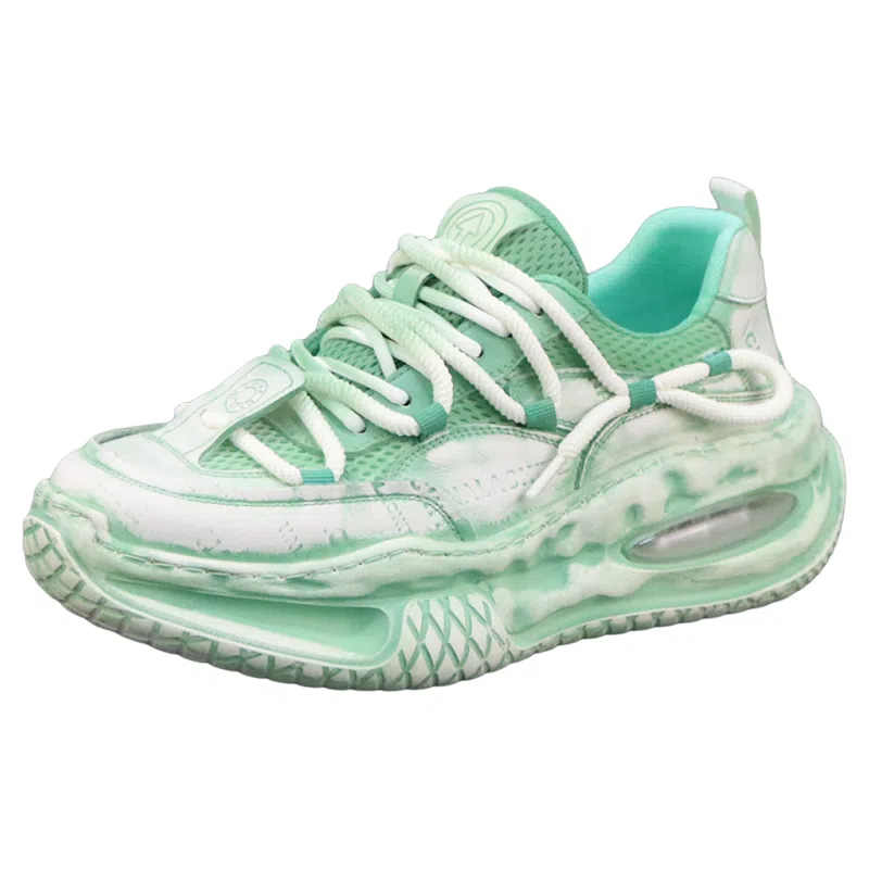 佐塞斯 头层牛皮 休闲百搭简约潮流时尚 低帮 老爹鞋 男款