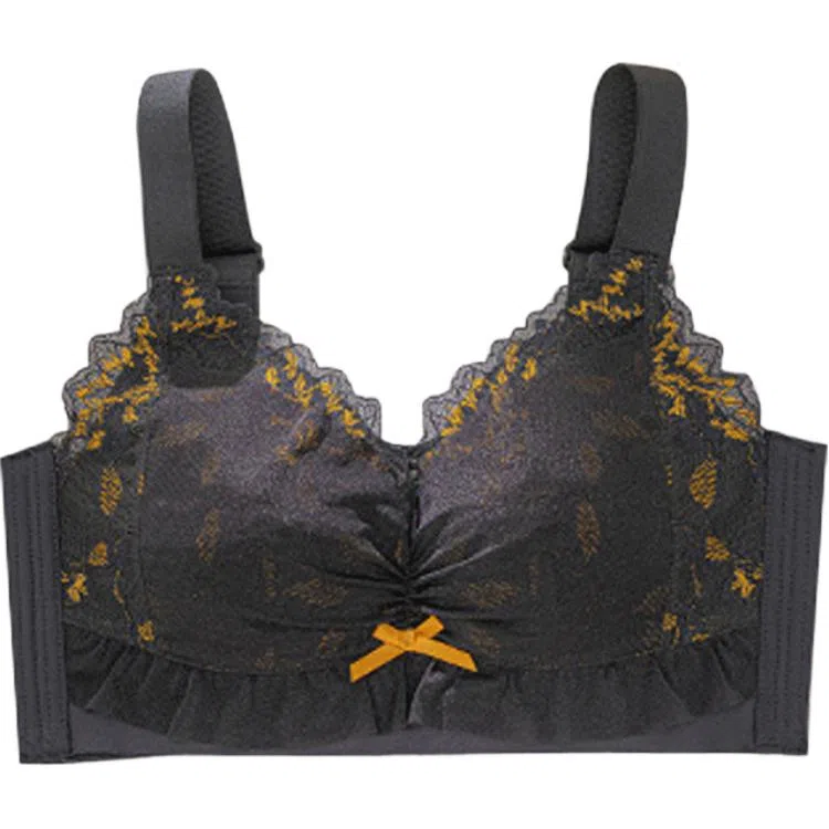 欧迪芬 轻薄透气上托聚拢防下垂收副乳花卉蕾丝软支撑清凉感文胸 女款