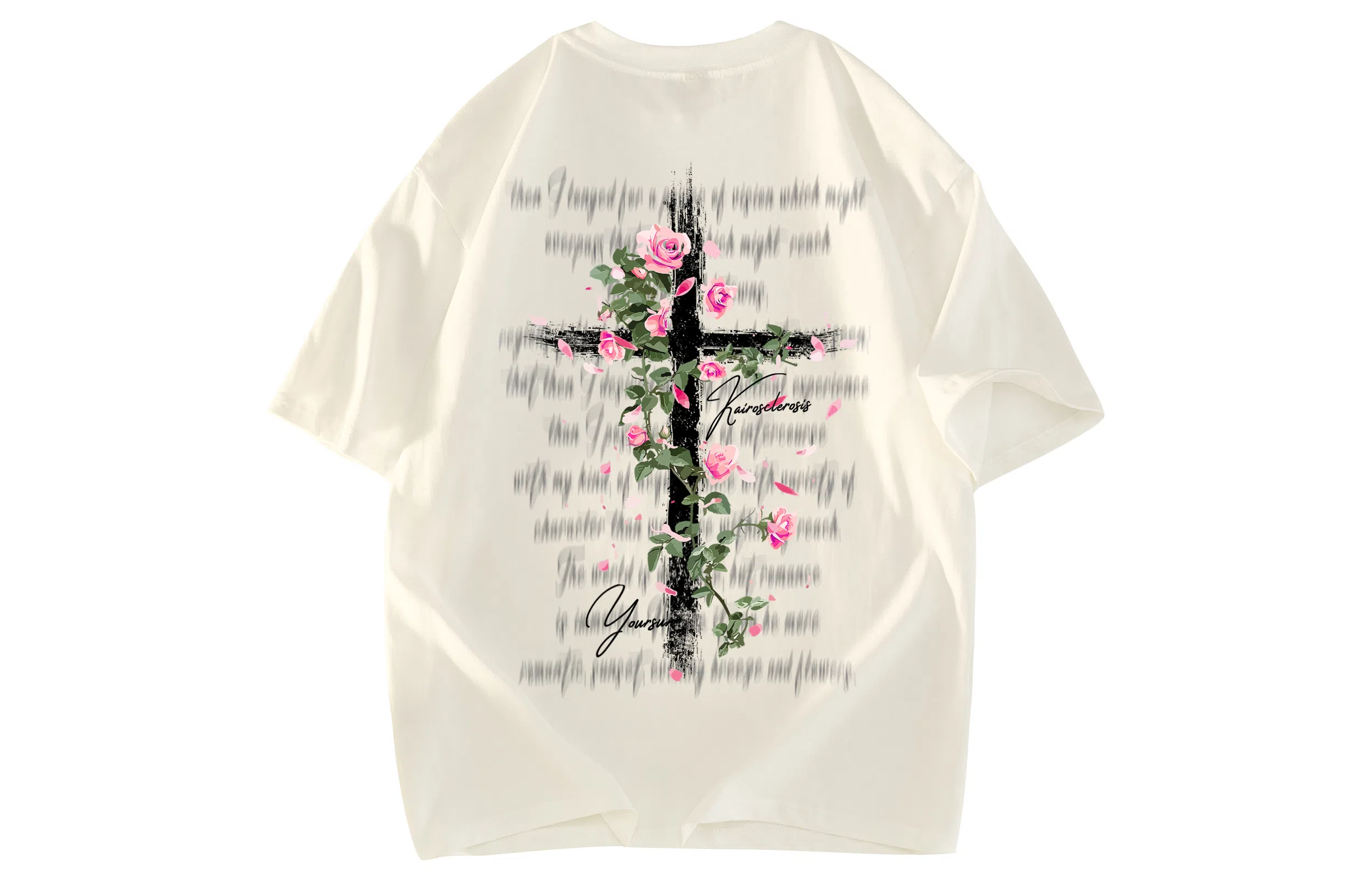 Yiershuang Cross Rose Tee