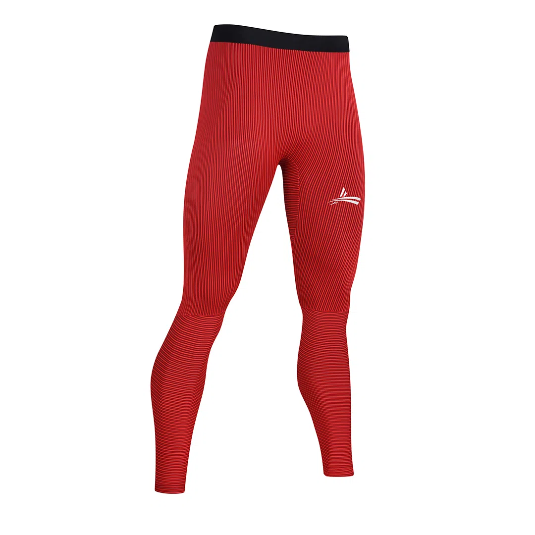 沃兰迪 螺纹智旋炫彩跑步健身田径马拉松控温紧身运动长裤 男女同款