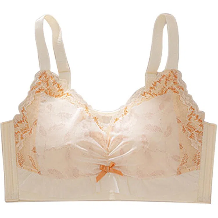 欧迪芬 轻薄透气上托聚拢防下垂收副乳花卉蕾丝软支撑清凉感文胸 女款