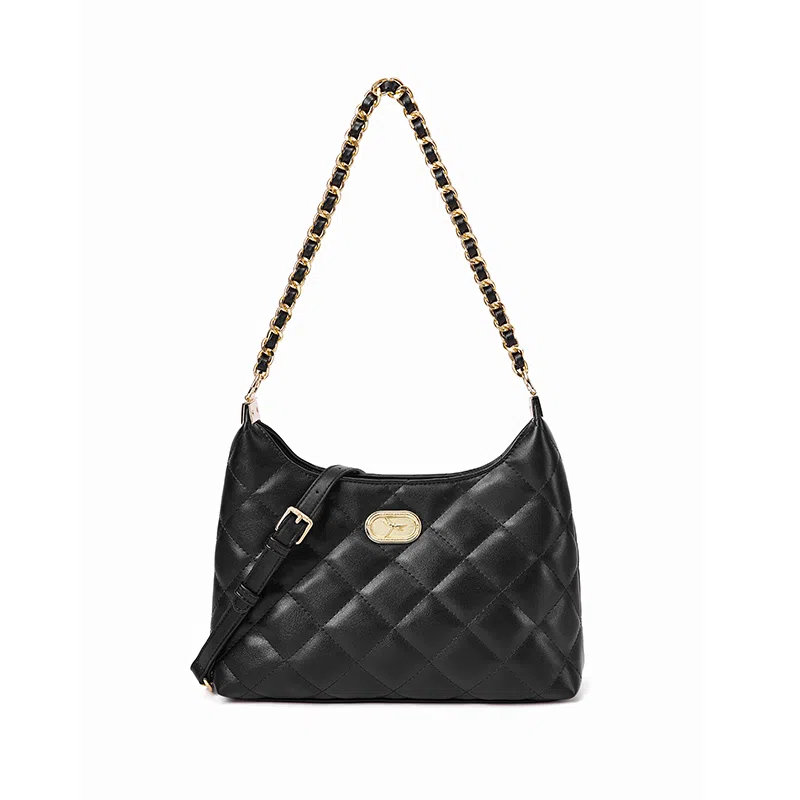 红蜻蜓 高级感小香风时尚菱格链条包 牛皮 单肩包 女款 多色