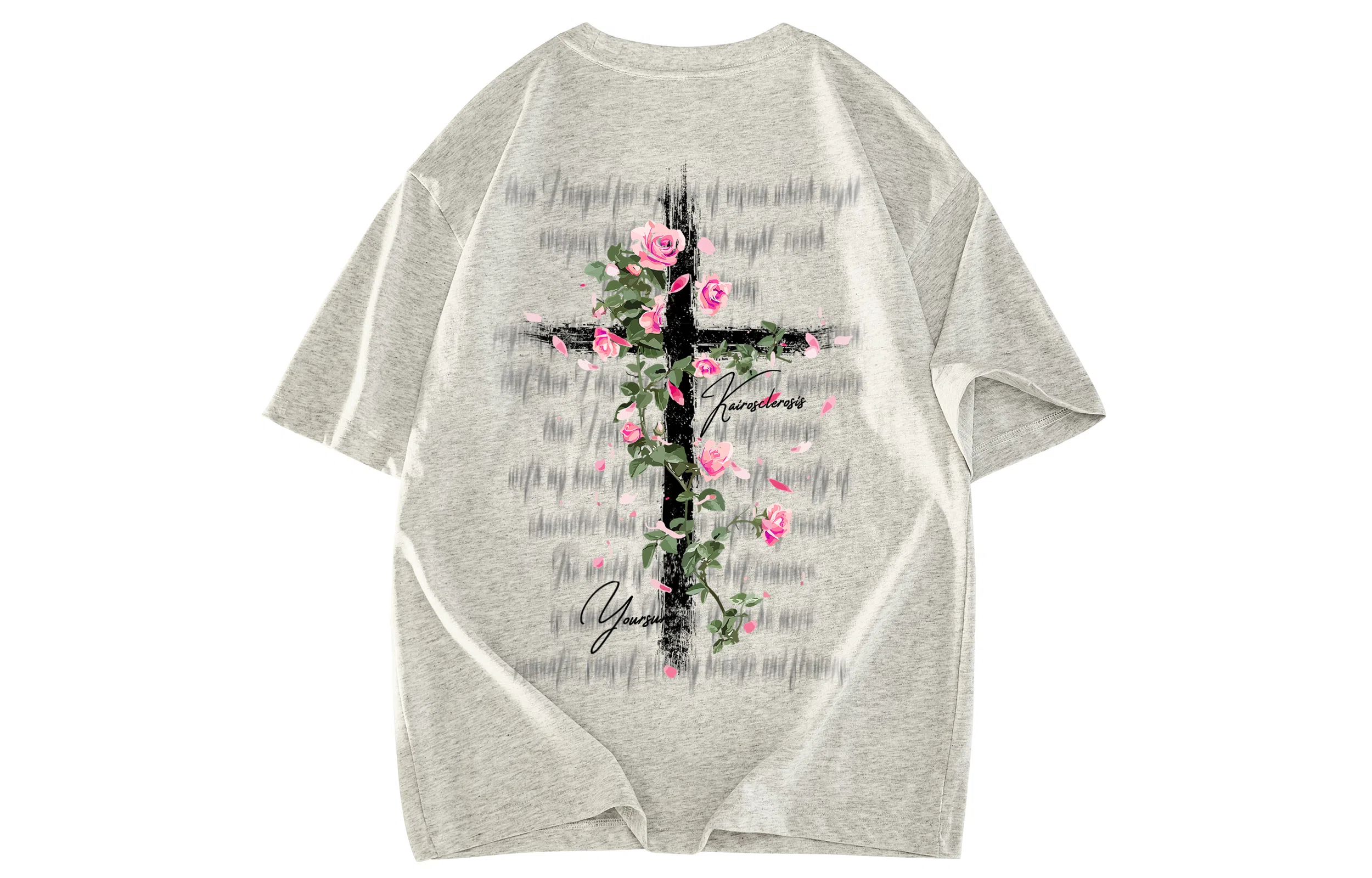 Yiershuang Cross Rose Tee