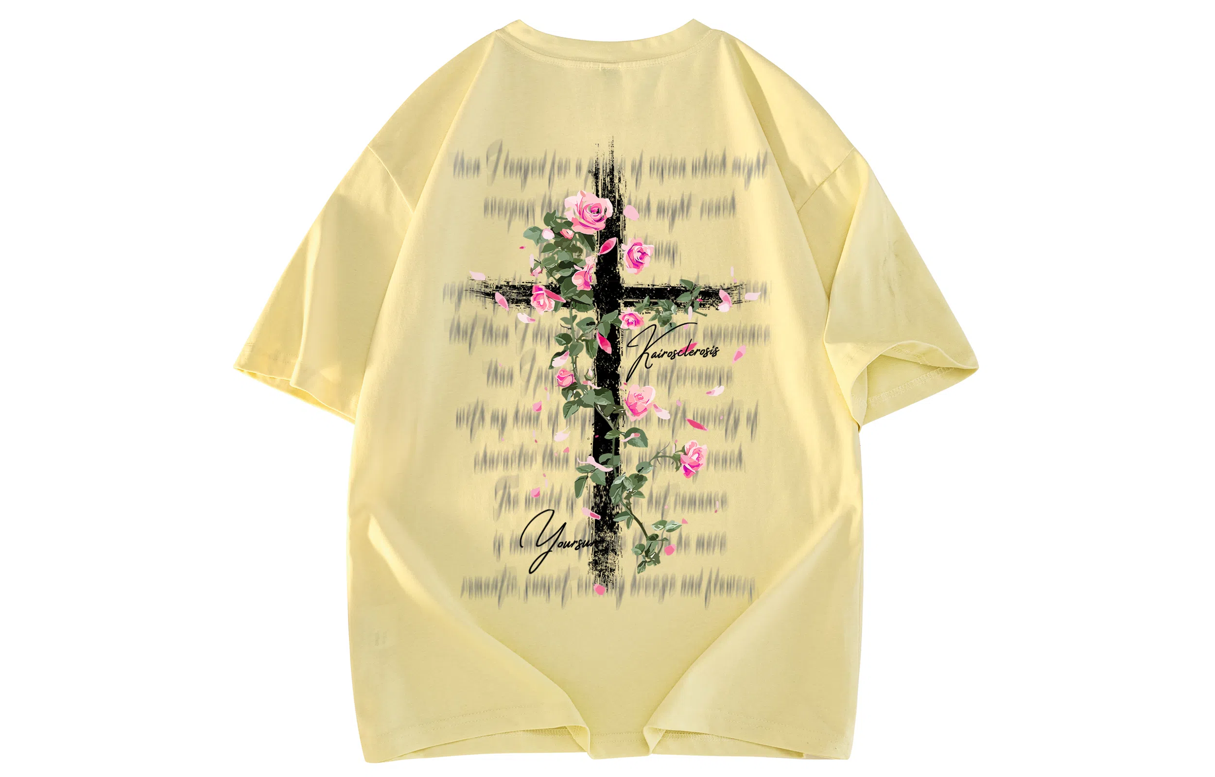 Yiershuang Cross Rose Tee