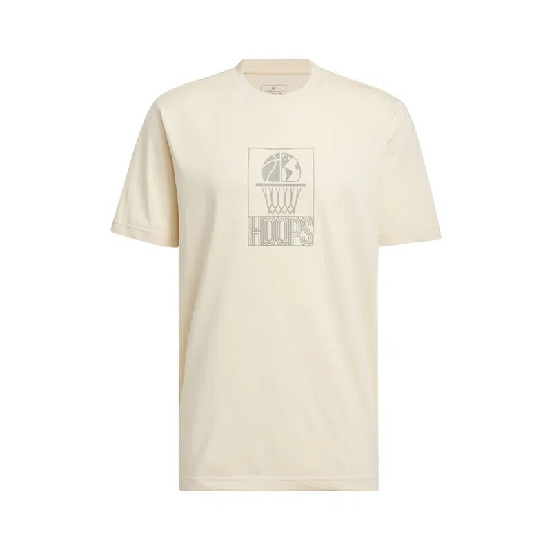 adidas HOOPS T-Shirt Beige