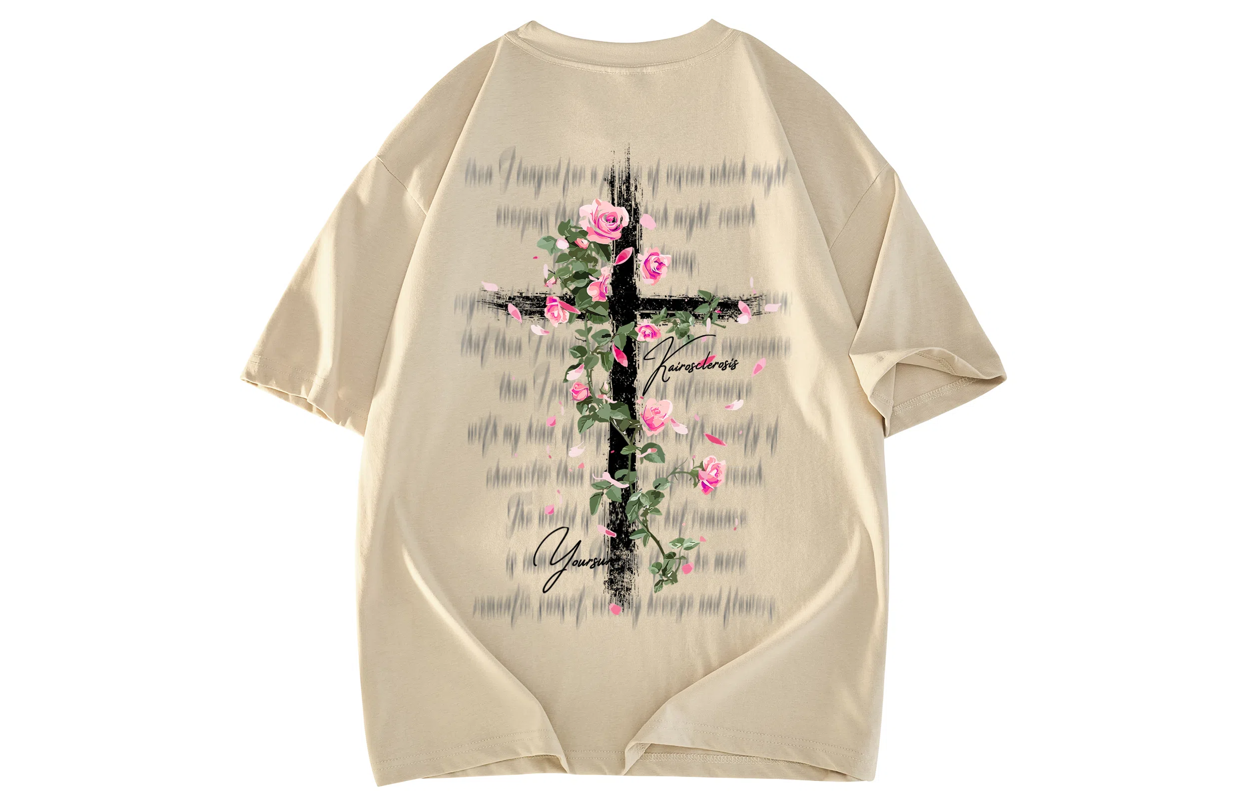 Yiershuang Cross Rose Tee