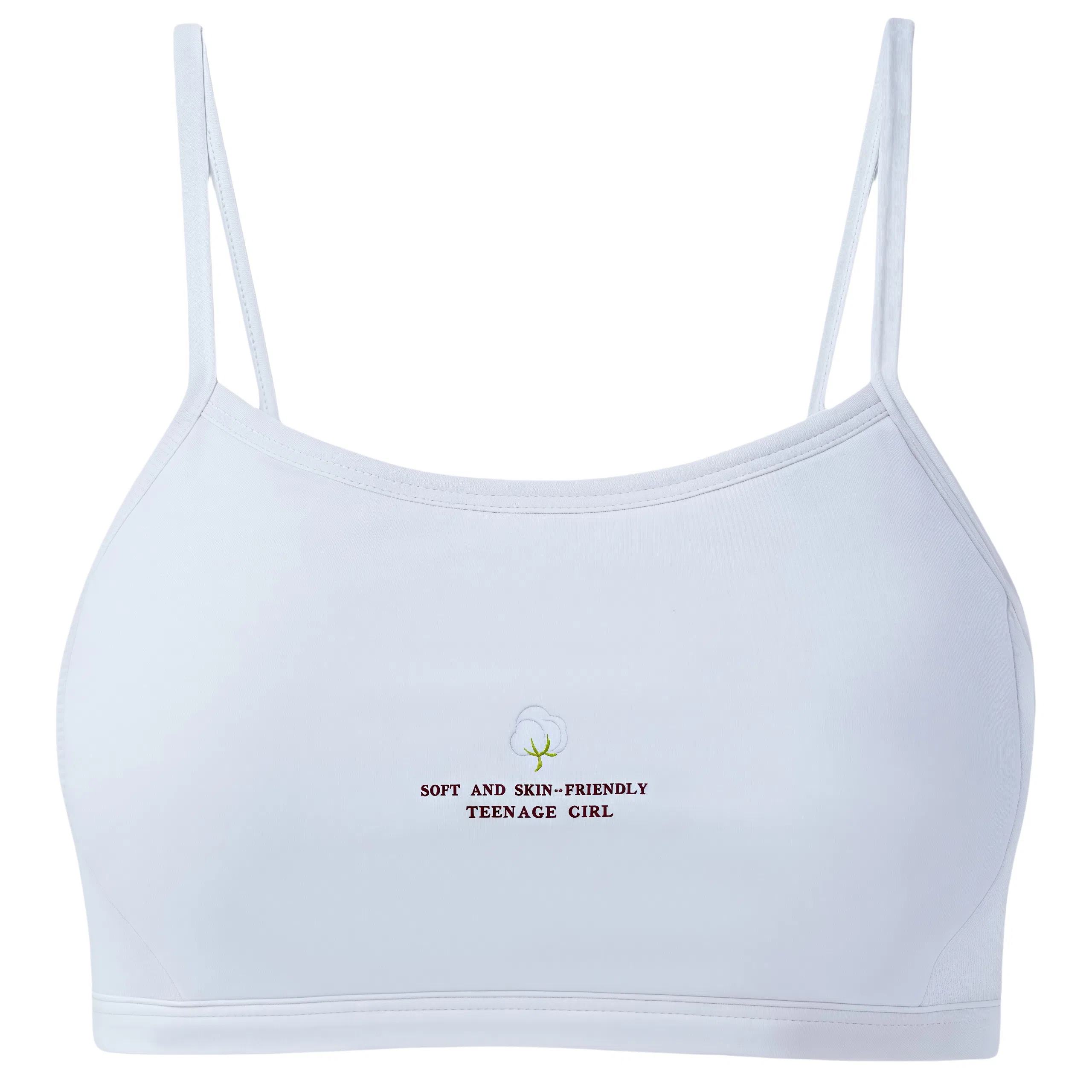 兰缪 学生青春发育期初高中网孔透气不闷热运动呵护无束缚吸汗速干背心式文胸 女款