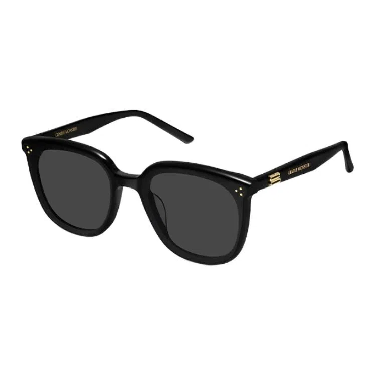 Gentle Monster Minimal Round Sunglasses Black
