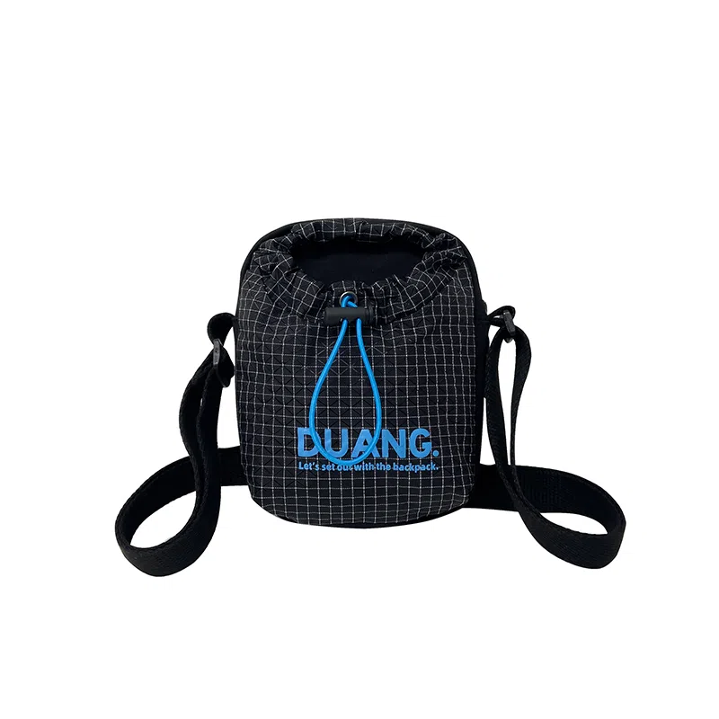 笛贝嘉 韩版抽绳轻便小众时尚个性 尼龙 手机包 男女同款情侣款 多色