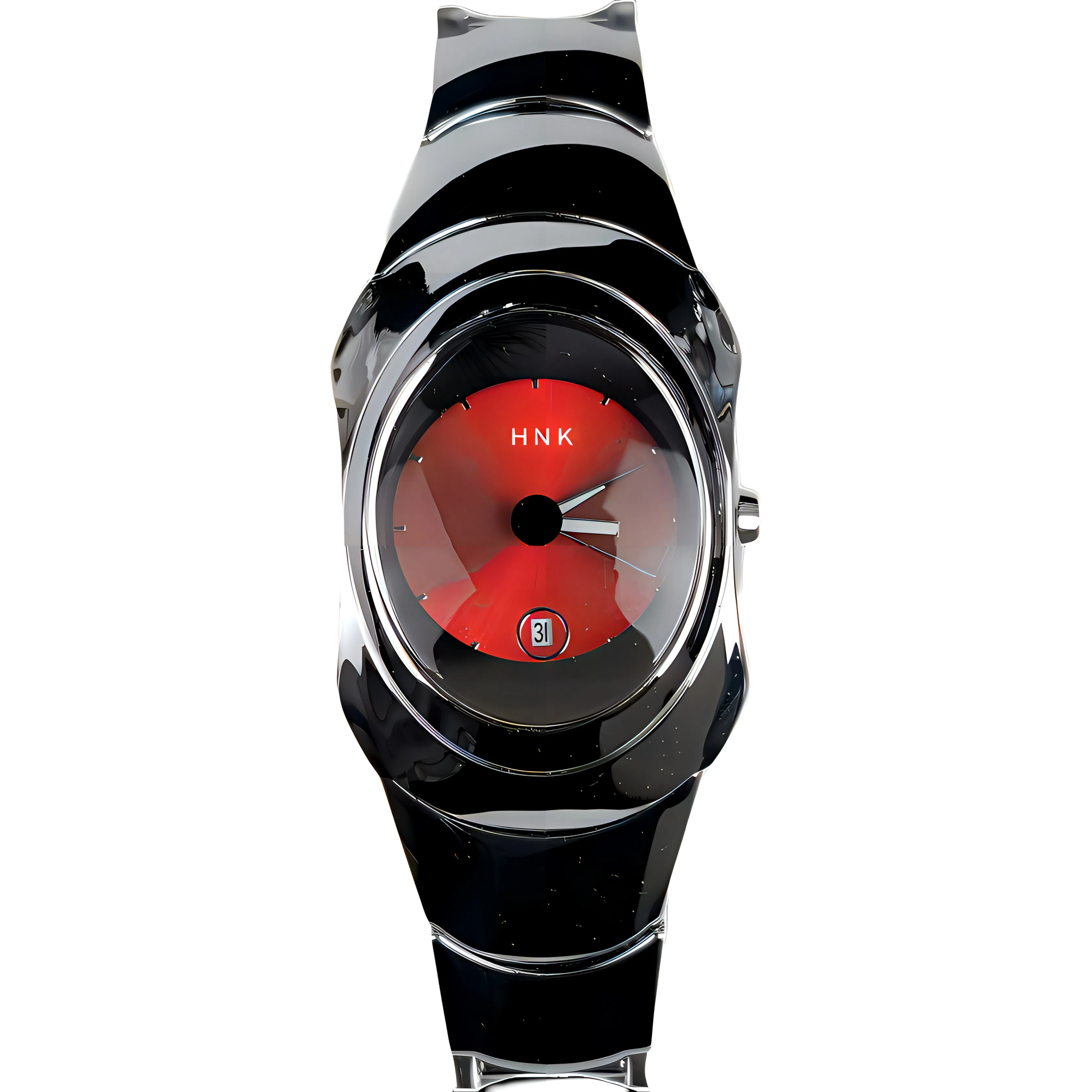 HNK Quartz Stainless Steel White Dial